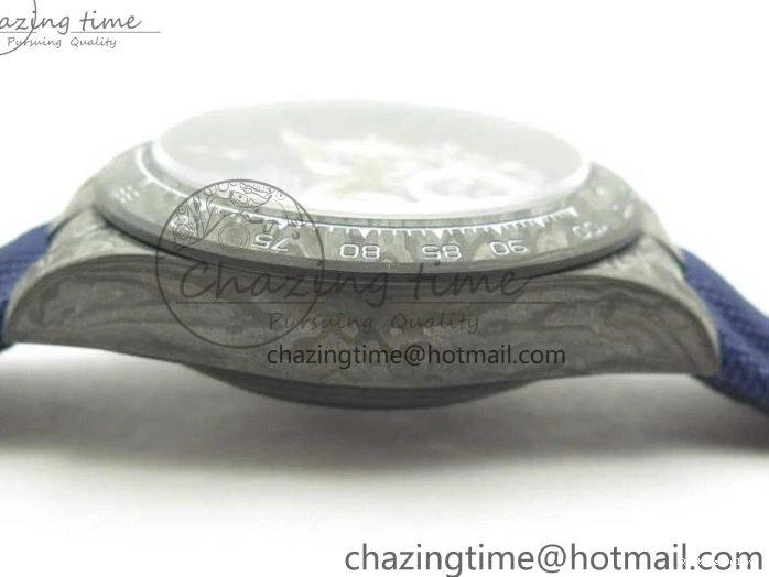 1222 Daytona DIW Carbon OMF Best Edition Blue Paint Dial on Deep Blue Nylon Strap A Tailored 2842